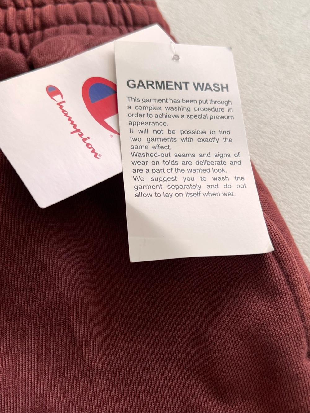 NWT Champion clay red cargo sweatpants champion streetwear Y2K Blokecore - Picture 3 of 8